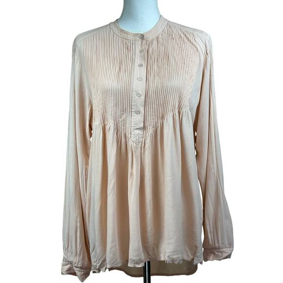 Sundance blush tunic, medium, bohemian, soft girl, feminine, artisan, neutral - Picture 1 of 5